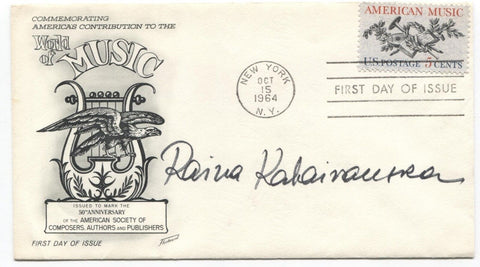 Raina Kabaivanksa Signed FDC First Day Cover Autographed Signature Opera Singer