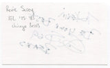 Revie Sorey Signed 3x5 Index Card Autographed NFL Football Chicago Bears