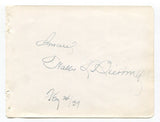 Dr. Walter L. Bierring Signed Album Page Autographed Famous Doctor