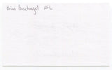 Brian Baschnagel 3x5 Index Card Autographed Chicago Bears Super Bowl Champions