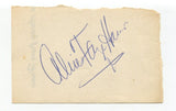 Alice Faye Signed Page Cut Autographed In 1952 Actress The Gang's All Here
