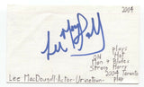 Lee MacDougall Signed 3x5 Index Card Autographed Actor Writer Director