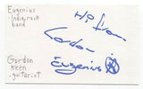 Eugenius - Gordon Keen Signed 3x5 Index Card Autographed Signature