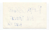 Roger Abbott Signed 3x5 Index Card Autograph Signature Royal Canadian Air Farce