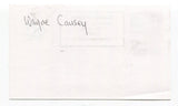 Wayne Causey Signed 3x5 Index Card Autographed Kansas City Athletics MLB