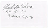Nicholas Bolkovac Signed 3x5 Index Card Autographed Pittsburgh Steelers