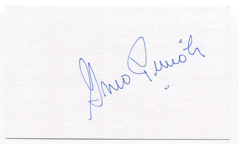 Gino Cimoli Signed 3x5 Index Card Autographed MLB Baseball Brooklyn Dodgers