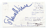 Steve Nieve Signed 3x5 Index Card Autographed Signature Elvis Costello Band