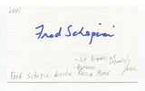 Fred Schepisi Signed 3x5 Index Card Autographed Signature Director Roxanne