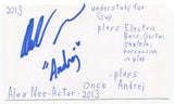 Alex Nee Signed 3x5 Index Card Autographed Actor Once