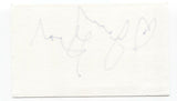 Jenny Gear Signed 3x5 Index Card Autographed Signature Singer