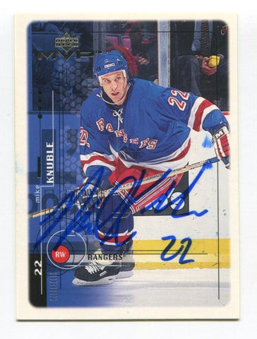 1999 Upper Deck MVP Mike Knuble Signed Card Hockey Autograph AUTO #136