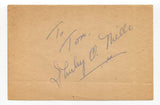 Shirley O. Niells Signed Album Page Autographed Actress