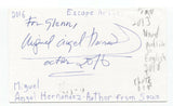 Miguel Angel Hernandez Signed 3x5 Index Card Autographed Signature Author Writer