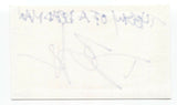 Theory of a Deadman - Dean Back Signed 3x5 Index Card Autographed Signature Band