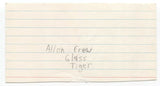 Glass Tiger - Alan Frew Signed 3x5 Index Card Autographed Signature Band