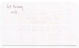 Art Kenney Signed 3x5 Index Card Autographed MLB Baseball Boston Bees