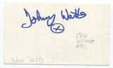 Men Without Hats - Johnny Watts Signed 3x5 Index Card Autographed Signature