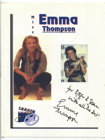 Miss Emma Thompson Signed 8x10 Inch Photo Autographed Signature Country Singer