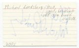 Michael Landsberg Signed 3x5 Index Card Autograph Signature Sportscaster Hockey
