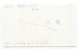 Local Rabbits - Ben Gunning Signed 3x5 Index Card Autographed Signature Band