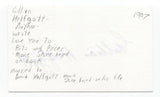 Gillian Helfgott Signed 3x5 Index Card Autographed Signature Author David's Wife