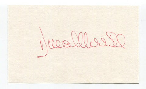 Dina Merrill Signed 3x5 Index Card Autographed Actress Batman