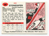 1994 Topps Archive 1957 Don Stonesifer Signed Card Football Autograph AUTO #38