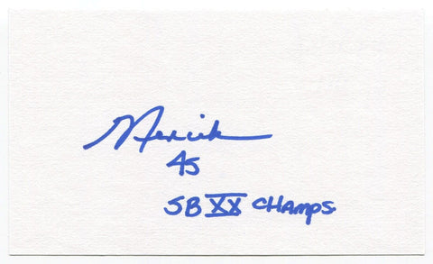 Gary Fencik Signed 3x5 Index Card Autographed NFL Football Chicago Bears SB