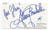 Arturo Brachetti Signed 3x5 Index Card Autographed Signature Magician