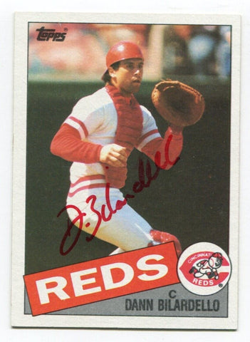 1985 Topps Dann Bilardello Signed Baseball Card Autographed AUTO #28