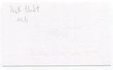 Richard "Rich" Bladt Signed 3x5 Index Card Autographed New York Yankees