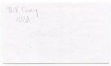 Dick Covey Signed 3x5 Index Card Autographed Signature NASA Astronaut Pilot