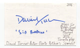 David Turner Signed 3x5 Index Card Autograph Actor Marriage Story Fosse/Verdon