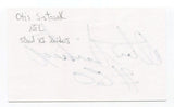 Otis Sistrunk Signed 3x5 Index Card Autographed NFL Football Oakland Raiders