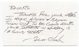 Tim Cheek Signed 3x5 Index Card Autographed JFK Assassination Pallbearer 