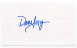 Dane Iorg Signed 3x5 Index Card Autographed MLB Baseball 1985 Kansas City Royals