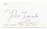 Yoko Tawada Signed 3x5 Index Card Autographed Signature Writer Author