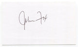 John Fox Signed 3x5 Index Card Autographed NFL Football Carolina Panthers Coach