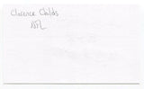 Clarence Childs Signed 3x5 Index Card Autographed NFL New York Giants