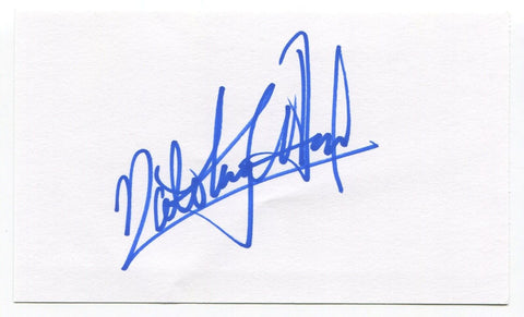 Nate Archibald Signed 3x5 Index Card Autographed Signature Boston Celtics HOF