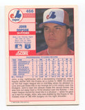 1989 Score John Dopson Signed Card Baseball Autographed AUTO #466