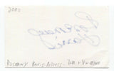 Rosemary Harris Signed 3x5 Index Card Autographed Signature Actress Spider Man