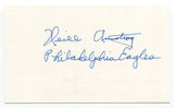 Neill Armstrong 3x5 Index Card Autographed Signature Philadelphia Eagles NFL