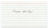 Temple F. Bowley Signed 3x5 Index Card Autographed JFK Assassination Related