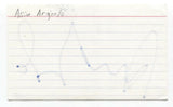 Asia Argento Signed 3x5 Index Card Autographed Signature Actress Director