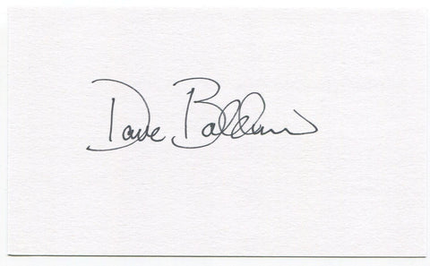 Dave Baldwin Signed 3x5 Index Card Autographed Washington Senators Debut 1966