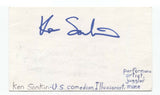 Ken Sonkin Signed 3x5 Index Card Autographed Signature Comedian Mime