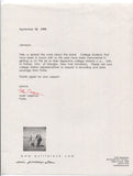 Mark Adelman Signed Letter Autographed Vintage Signature Music Pyrite Band