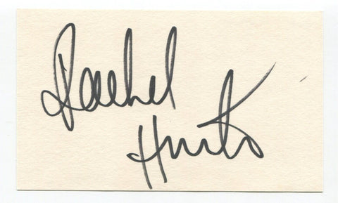 Rachel Hunter Signed 3x5 Index Card Autographed Actress Model